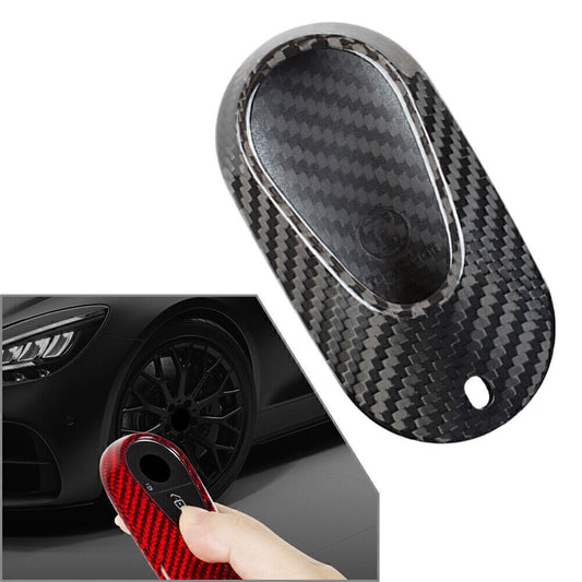 for Mercedes Benz S Class S400/L S350l S450l 21 Carbon Fiber Key Fob Case Cover Q