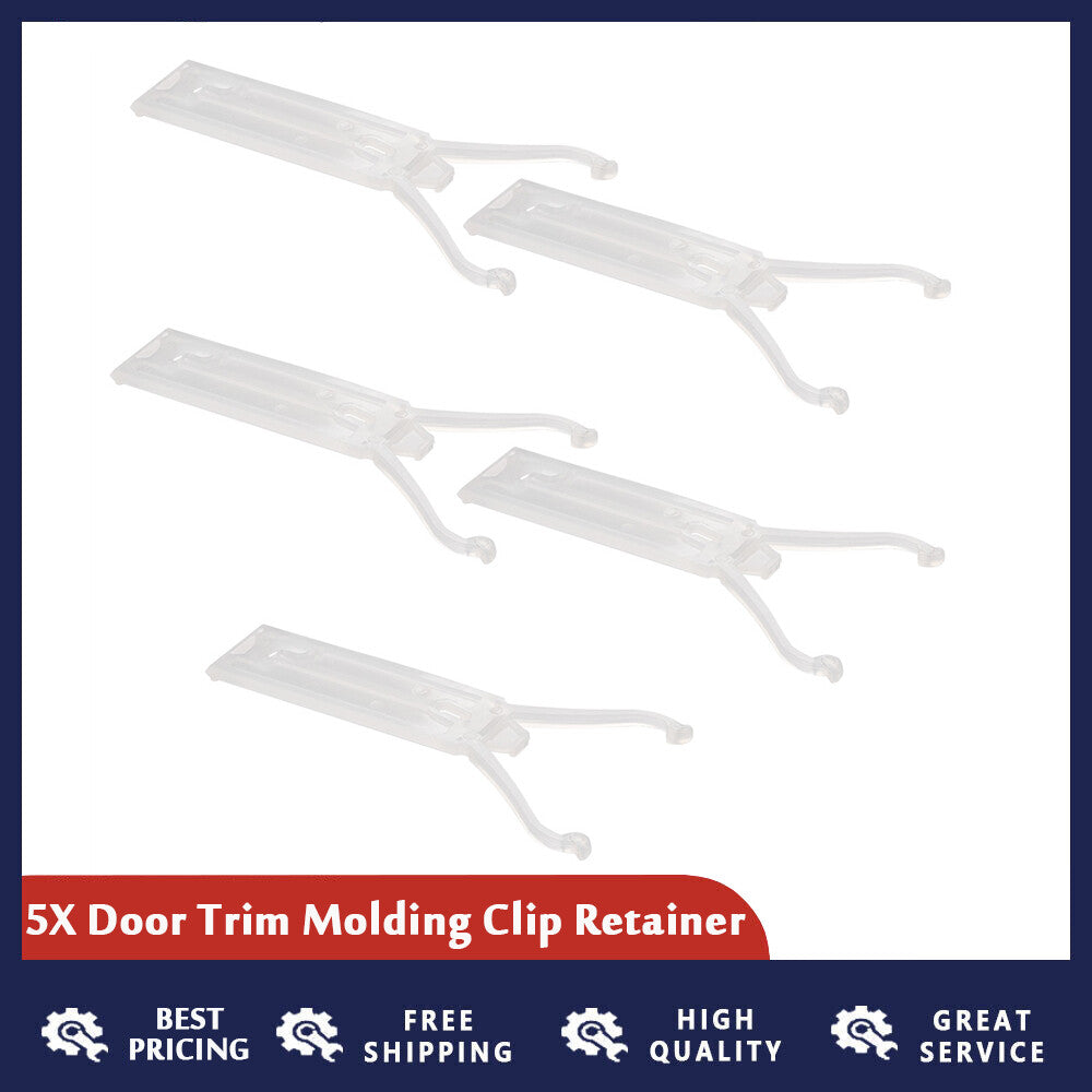 Suitable for 1980-1990 for Chevrolet Caprice Classic Wide Chrome Molded Clips (5 pieces/set)