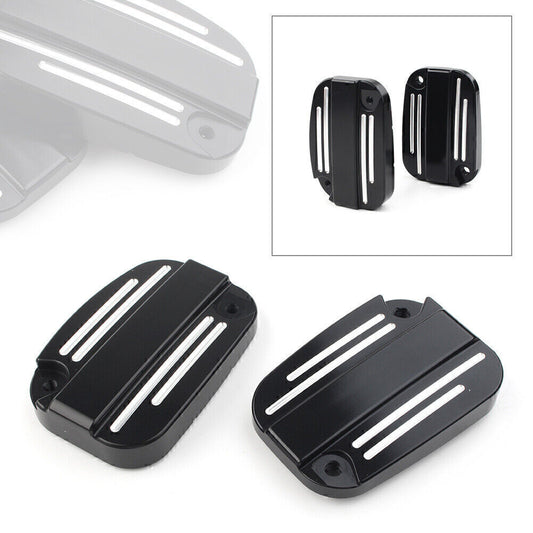 for Harley Touring Street Road Glide Left& Right Brake Master Cylinder Cover Cap Q