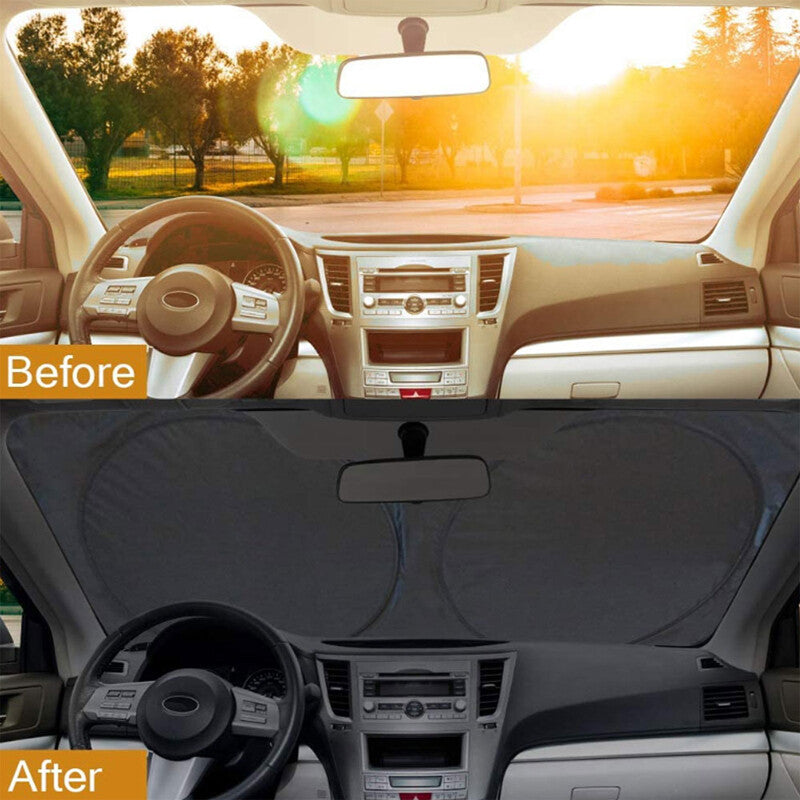 Portable 150×70 cm Car SUV Sunshade Front Window Sunshade Folding n
