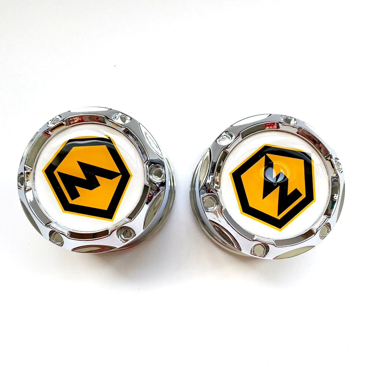 2x Hub Cap Flat Wheel Cover Chrome UTV 400 500 700 800 Massimo Bennche Cub Cadet