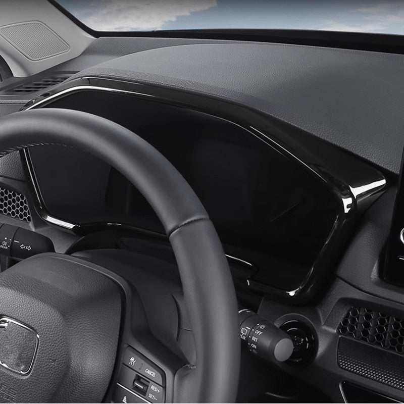 Bright black Inner Dashboard Panel Frame Trim for Honda CRV CR-V 2023 2024 v
