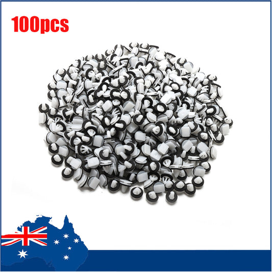 100PCS 87702-H1000 Rocker Moulding Clip with Sealer Compatible for Hyundai NEW Q