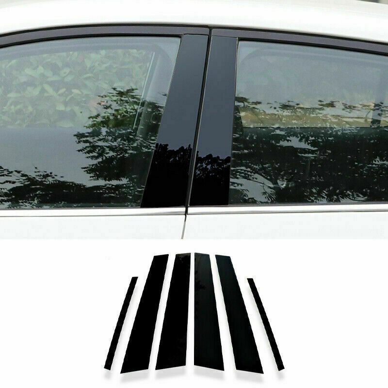 6Pcs Black Pillar Posts Panel Window Trim for Nissan Sentra Sylphy 2020-2022
