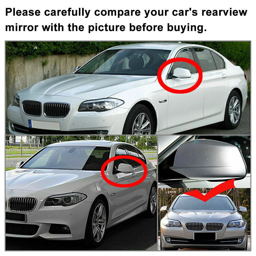 for BMW 5 Series F10 F11 2011-2013 Pre-LCI Glossy Black Mirror Casing Cover