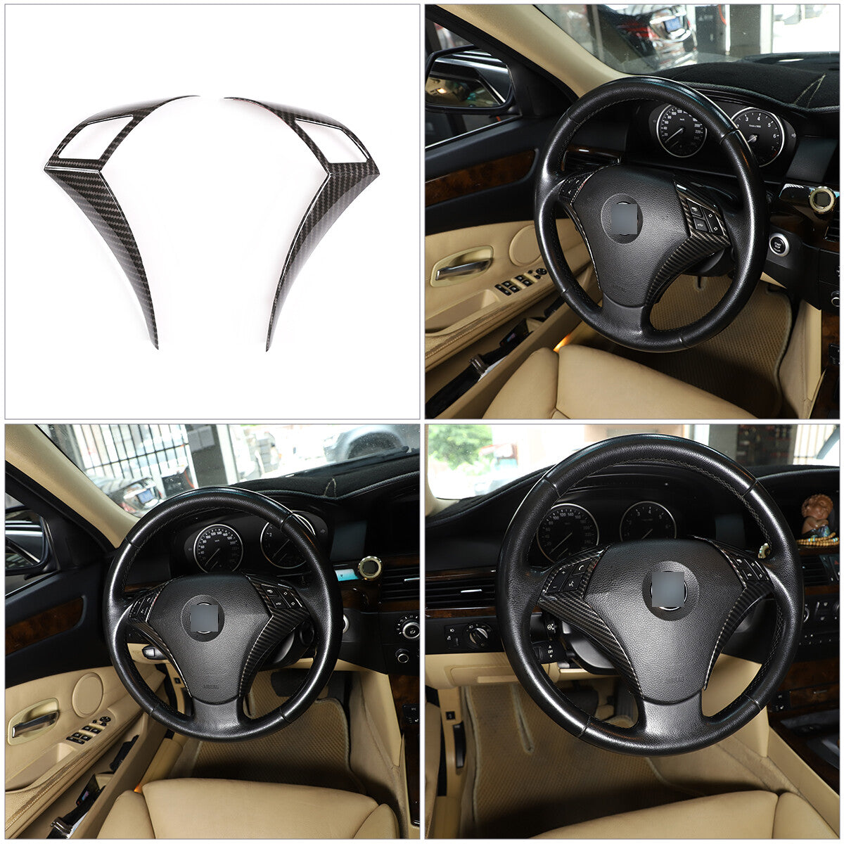 Carbon Fiber Roof Grave Handle Cover Trim for Dodge Durango 2010-20 Accessories- v