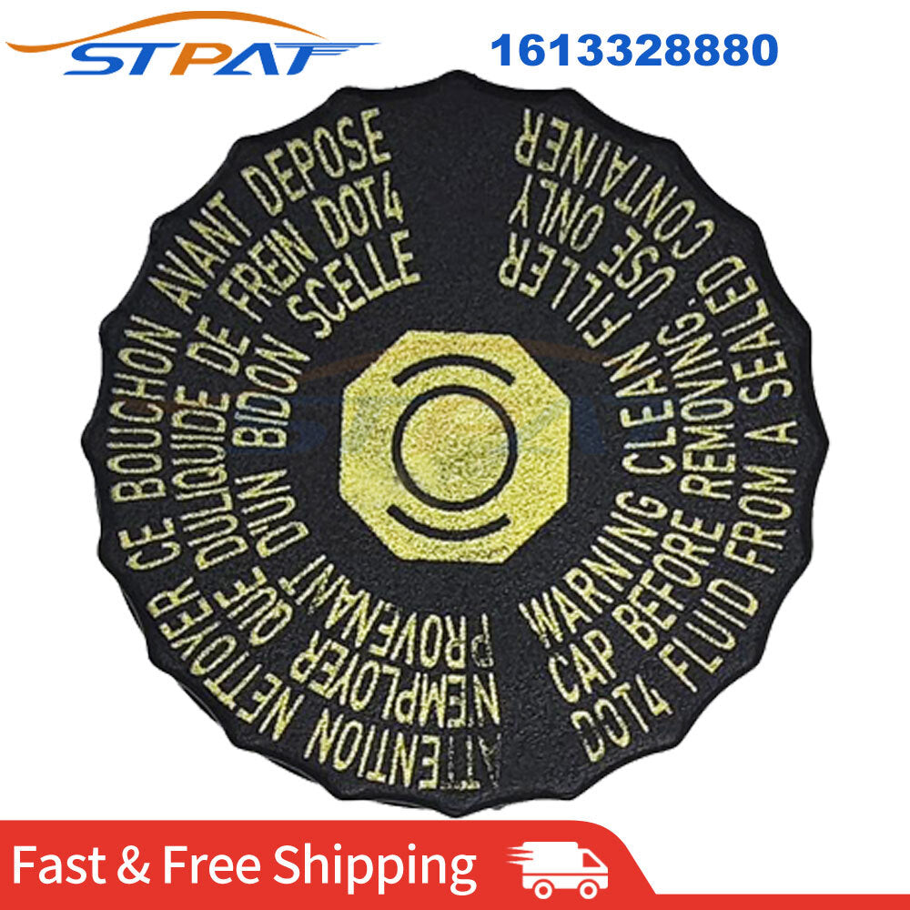 1613328880 Brake Fluid Cap Brake Tank Cap Cover For Peuget 206 306 307 308 1PC