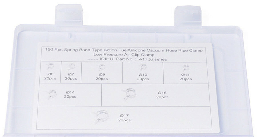 Car Spring Clip Fuel Line Hose Clip Water Pipe Air Tube Clamp Fasten Accessories