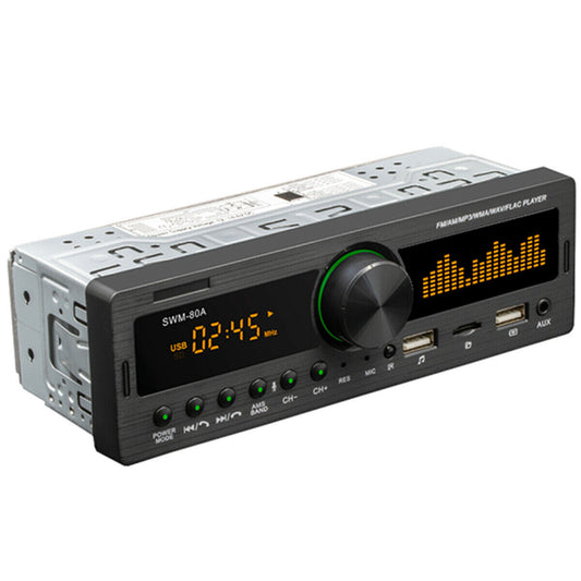 Car stereo radio with built-in Bluetooth hands- modem, FM radio, AUX, USB player - n