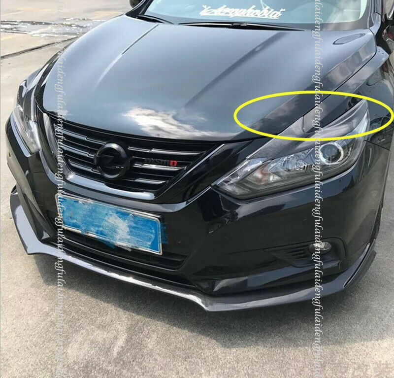 for Nissan Teana Altima 2016-18 rear carbon fiber headlight eyebrow strip trims