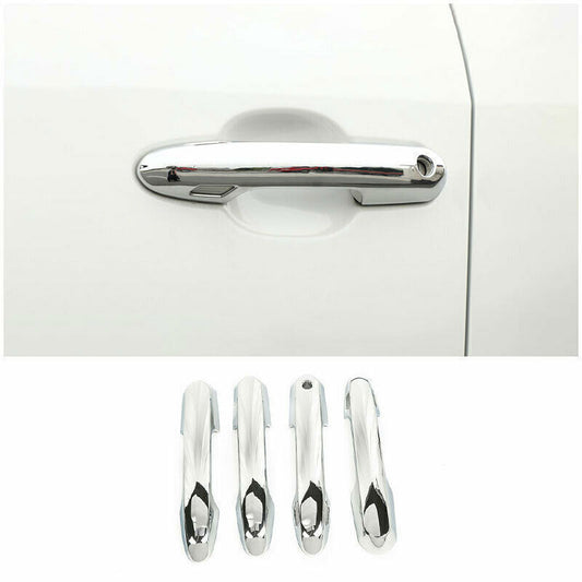 Decor Chrome ABS Exterior Side Door Handle Cover Trims for Toyota RAV4 2019-2023