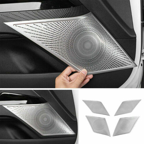 For F150 2015-2020 Chrome Rear Bumper Fog Light Lamp Frame Trim Decor v