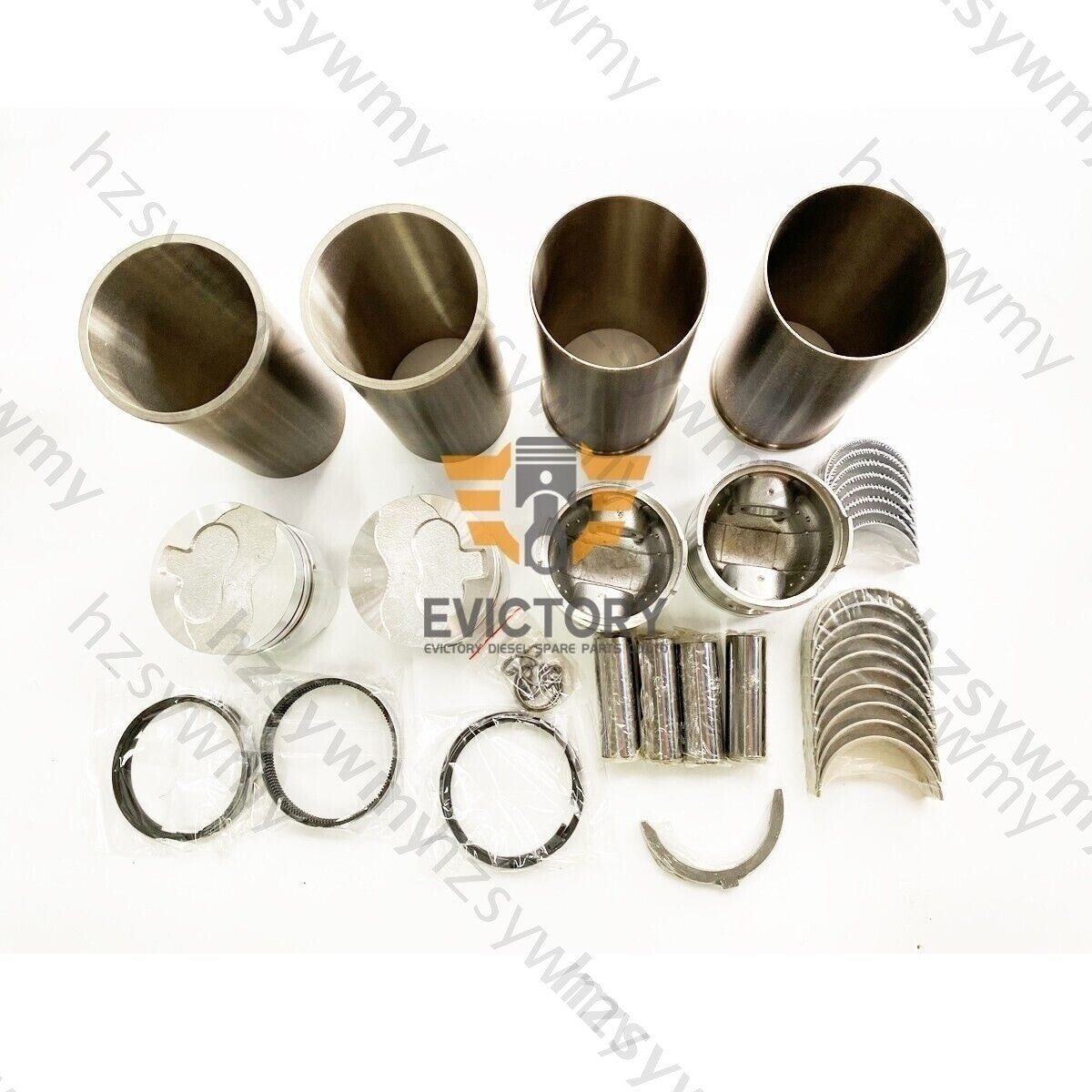 Engine rebuild kit, piston ring liner, gasket, bearing for SD25 engine -