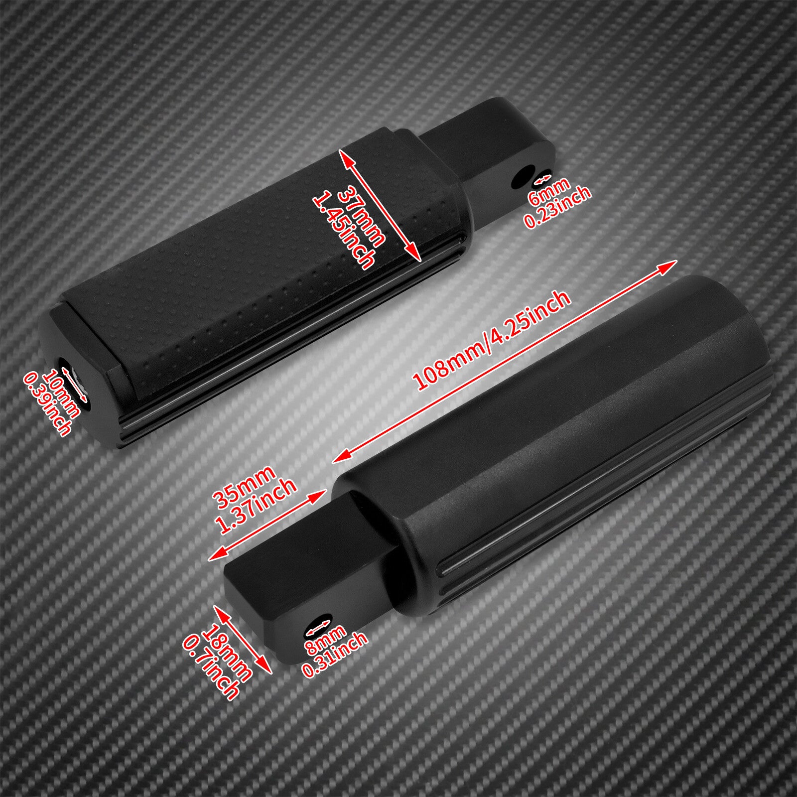 Non-Slip Defiance Rear Foot Peg Footrest Fit for Harley Softail LiveWire 2020-22