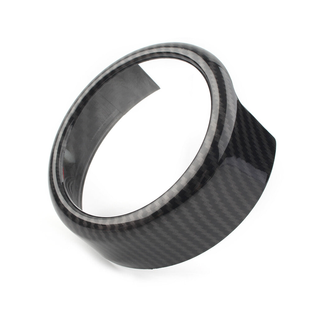 for Alfa Romeo Giulia 17-20 Carbon Fiber ABS Front Grille Grill Logo Emblem Ring