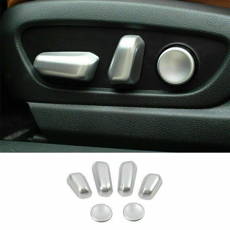 6P for Lexus UX200 250h 2019-2022 Silver Inner for Seat Adjustment Button Cover Trim