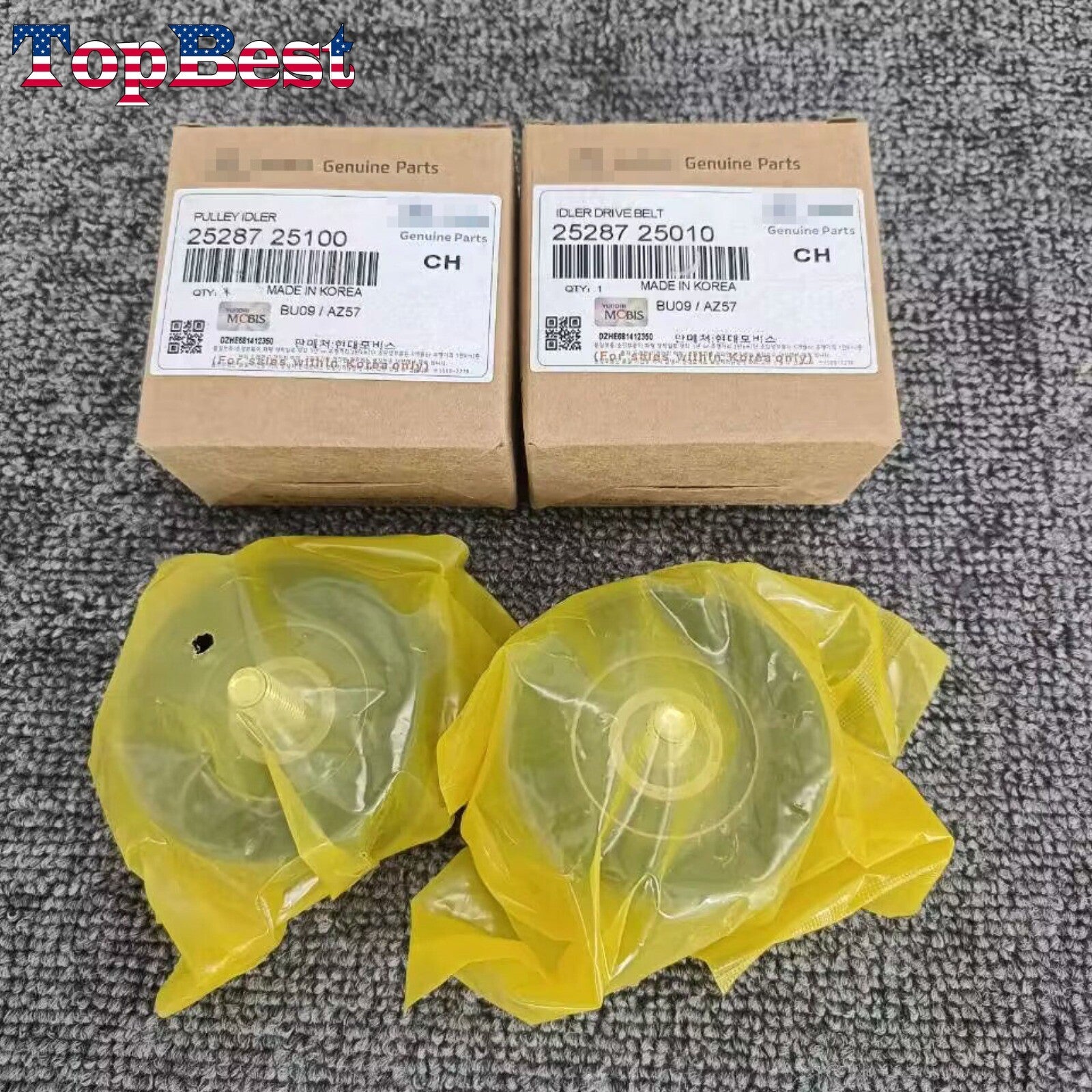 The new V-belt tensioner pulley kit is suitable for the 2006-2010 Sonata Optima Rondo 2.4L.