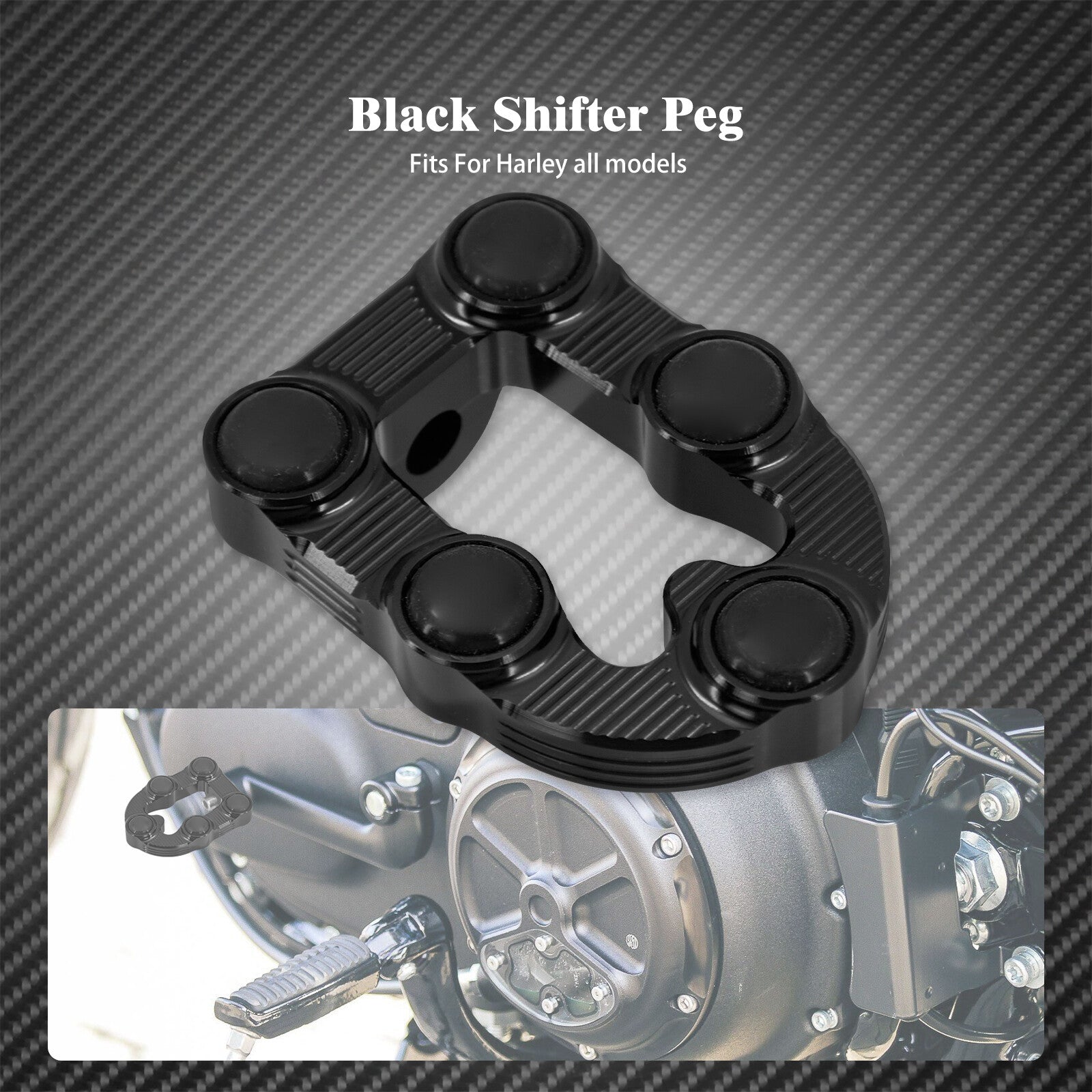 CNC Shift Toe Shifter Pegs Fit for Harley Touring FLH Dyna Sportster XL Softail