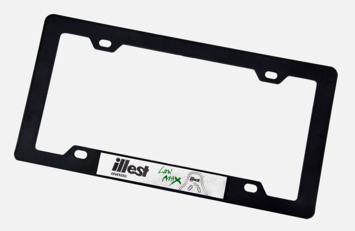 2-Piece Car Front and Rear License Plate Bracket Covers for Honda,for Acura,and for Mazda - Black - Bride