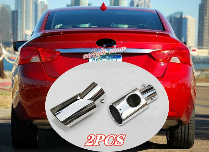 For Impala 2015-2018-2020 Rear Exhaust Muffler Tip End Pipe Trim 2PCS n