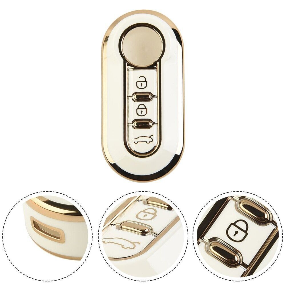 Hot 3 Button Remote Key Fob Repair Cover Case Kit For- for Fiat Ducato Punto 500