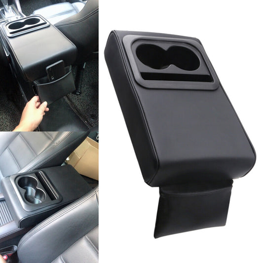 1-Piece Car Armrest Box Cushion Center Console Cover with Cup Holder ( ) n