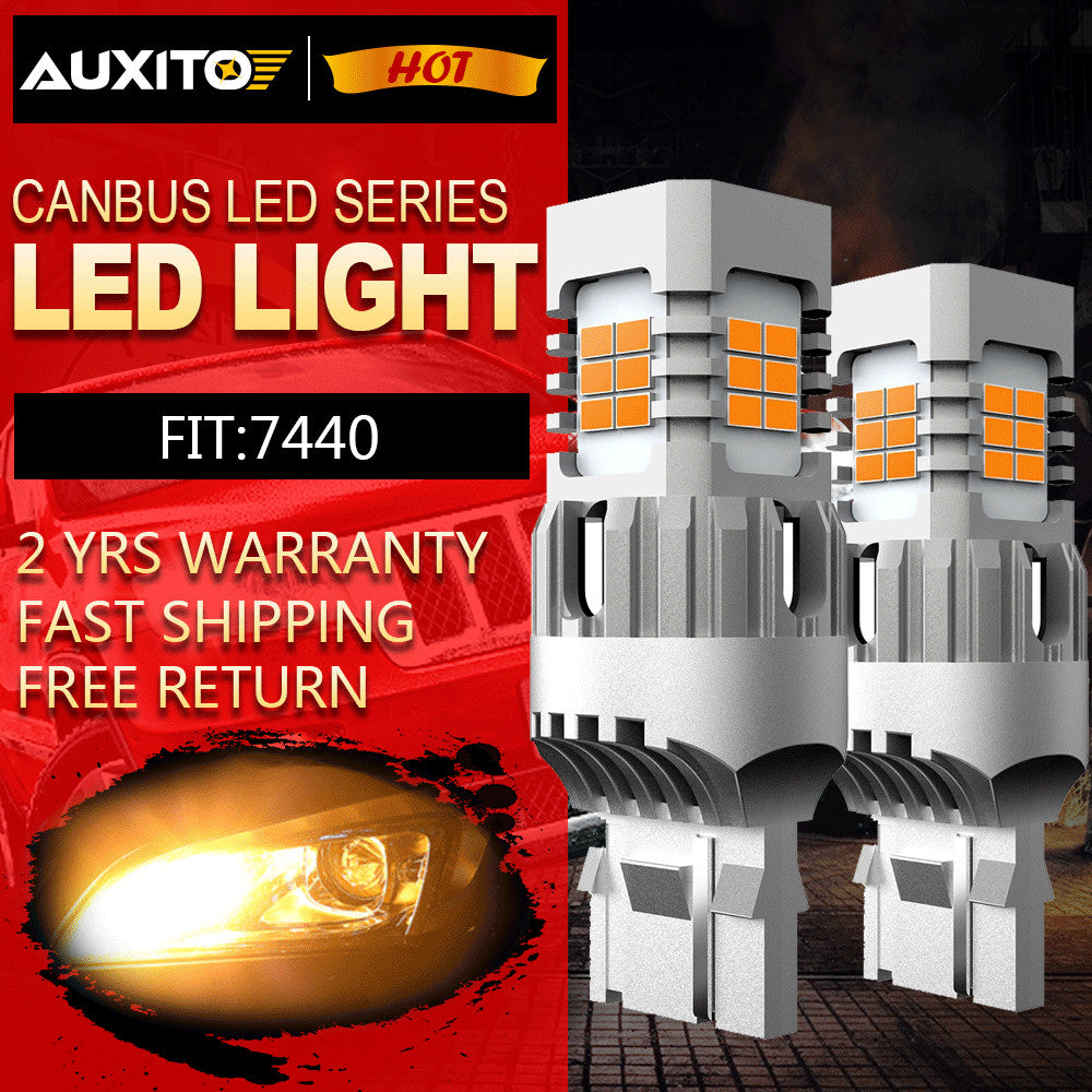 2 x 7440 LED auspicious oil pipes 7440 LED auspicious Canbus sausage