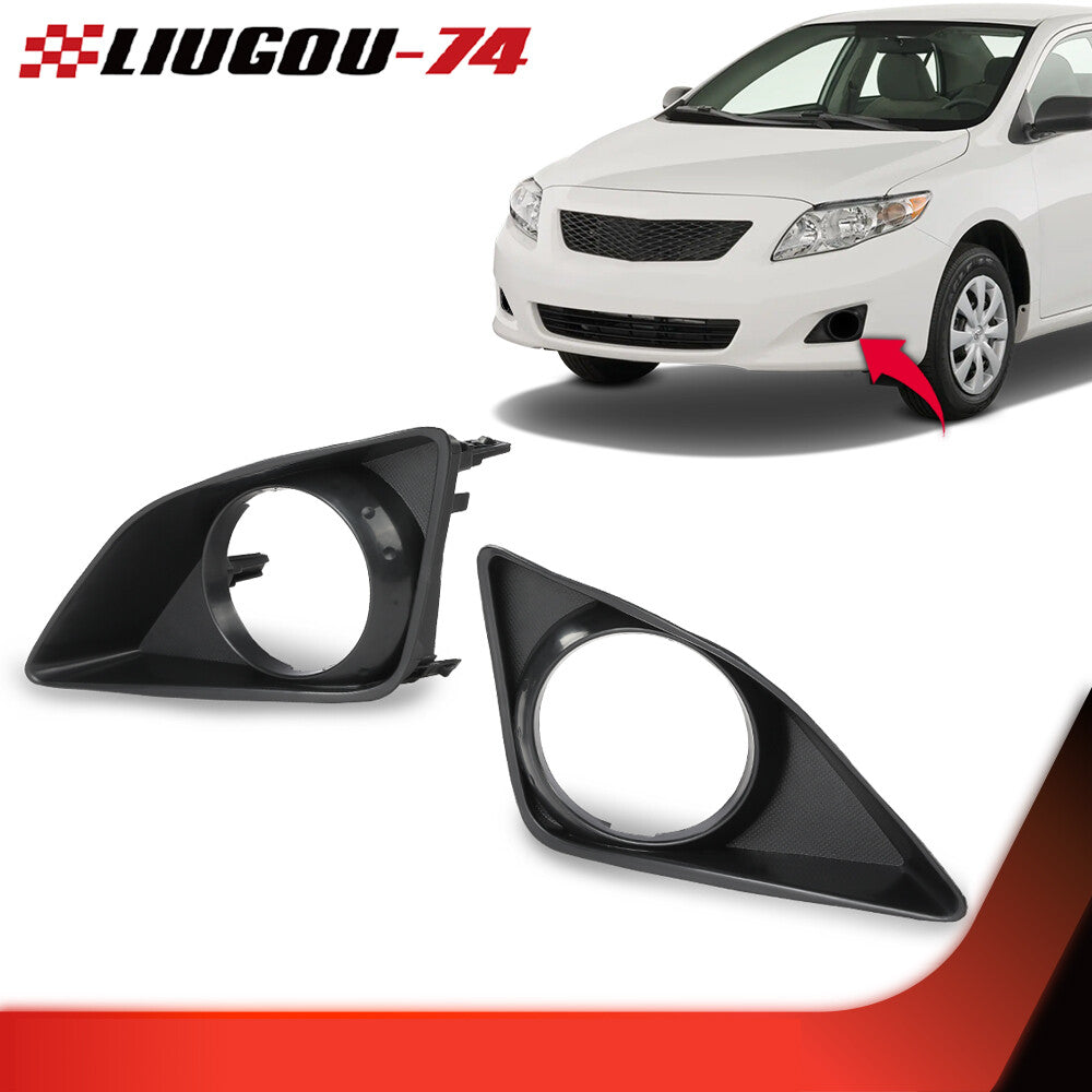 Suitable for 09-10 for Toyota for Corolla fog light trim with perforations, left and right matching set.