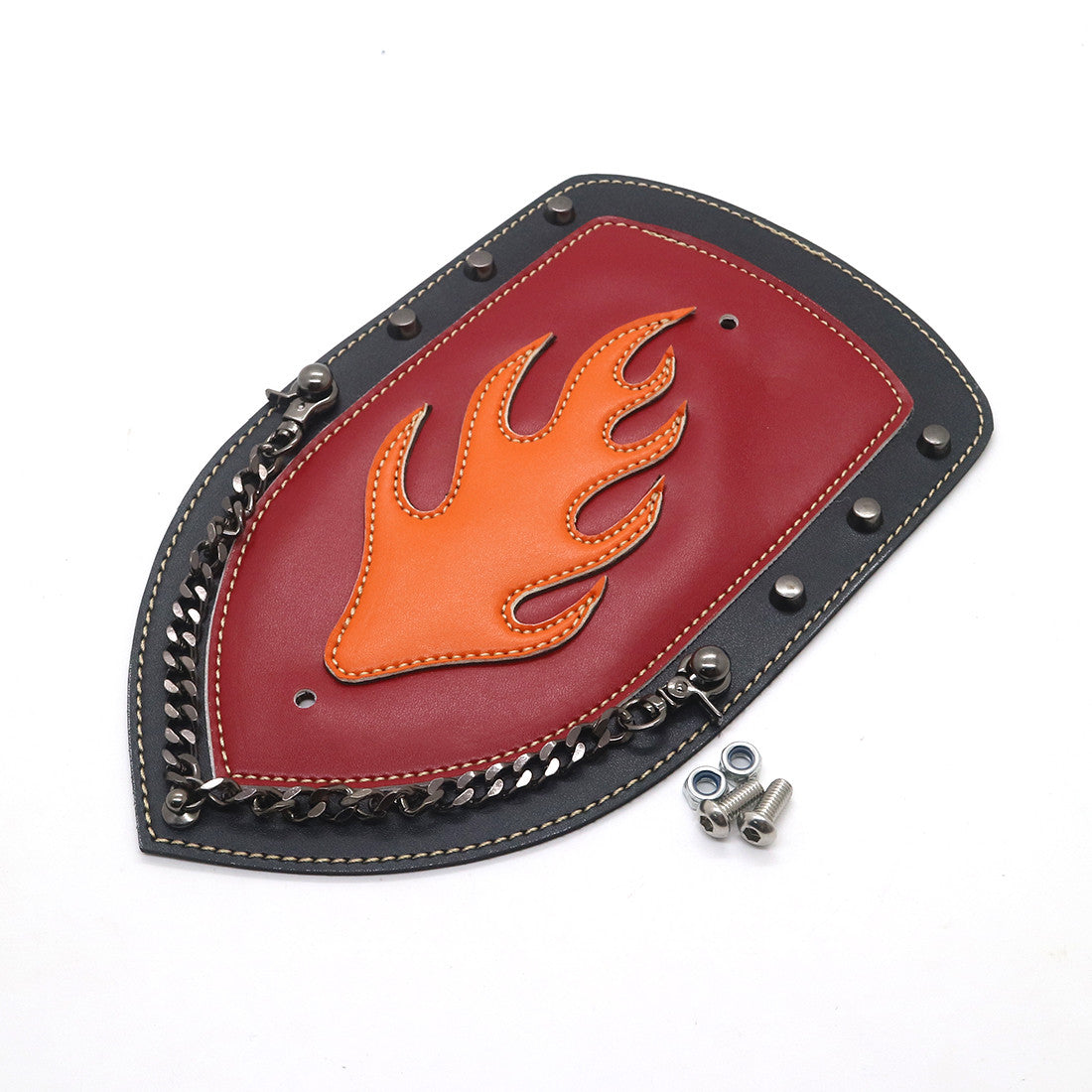 PU Leather Rear Flame Plain Fender Bib Cover For Sportster XL883 Solo for Seat Q