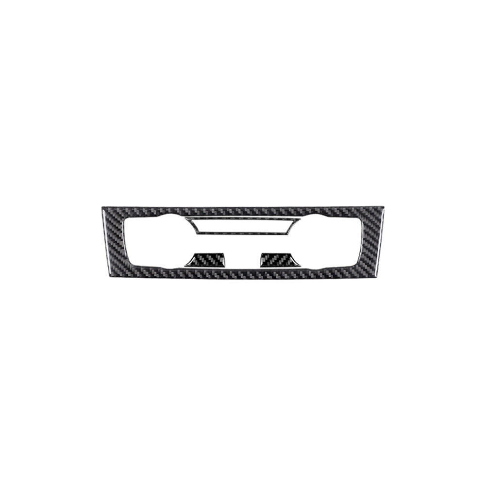 Red Carbon Fiber Rear Cup Holder Panel Cover Trim for Chrysler 200 2015-2017 v