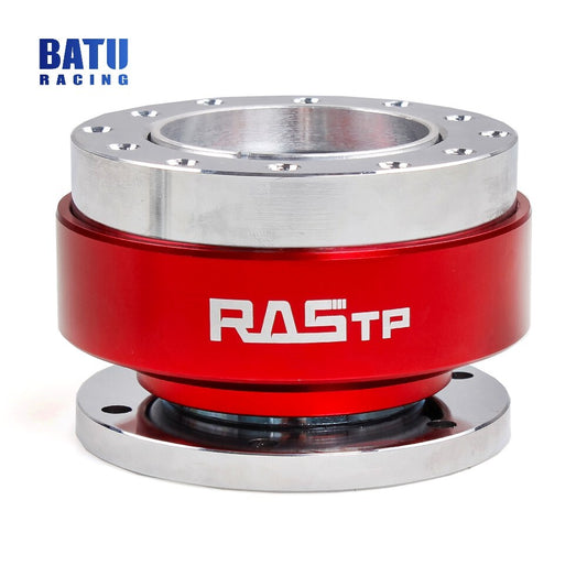 Universal Red Car Steering Wheel Red Ball Quick Release Hub Adapter Snap Off Kit