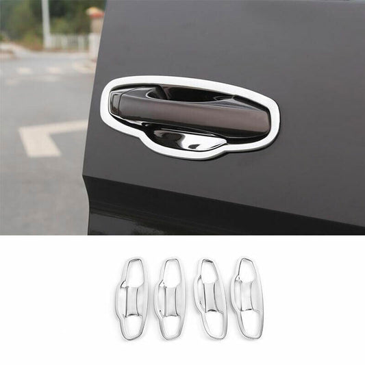Chrome Steel Exterior Outside Door Bowl Cover Trim for Volkswagen Atlas 18-2023