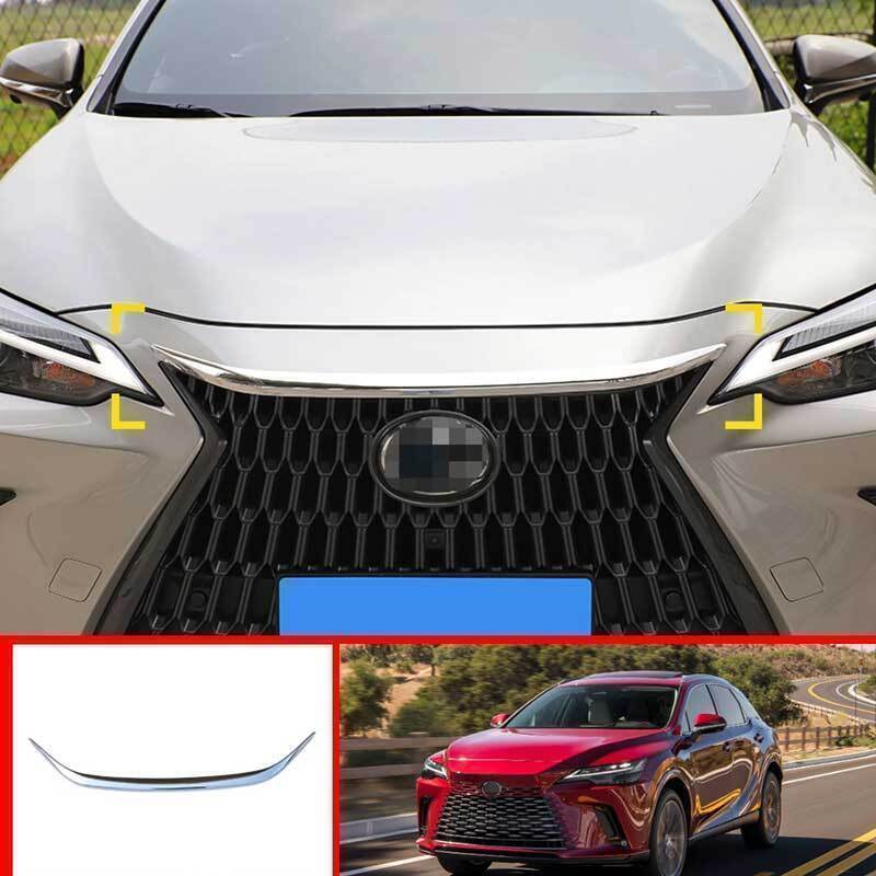 Chrome Style Engine Hood Grille Strip Trim for Lexus NX 250 350 350h 450h+ 22-24