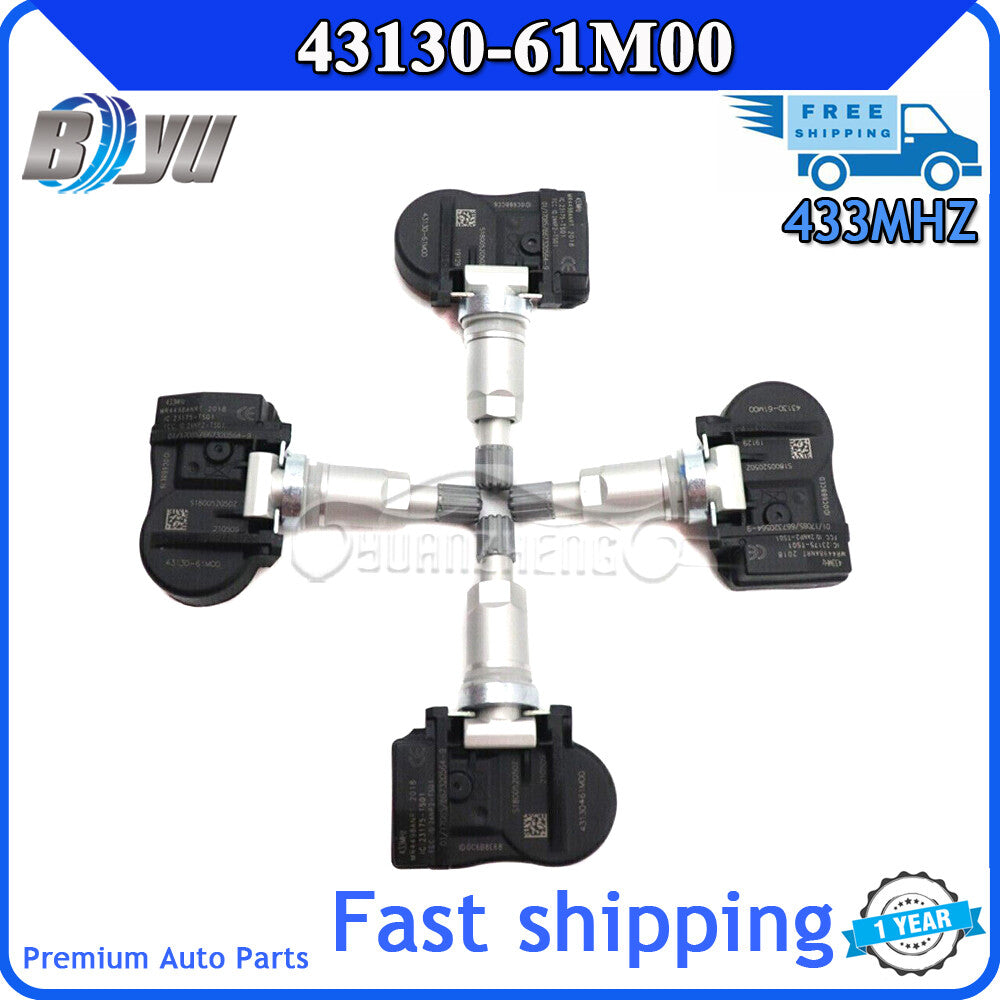 43130-61M00 is a 4x TPMS tire pressure sensor for Suzuki Alto Baleno for Jimny for Swift SX4. v