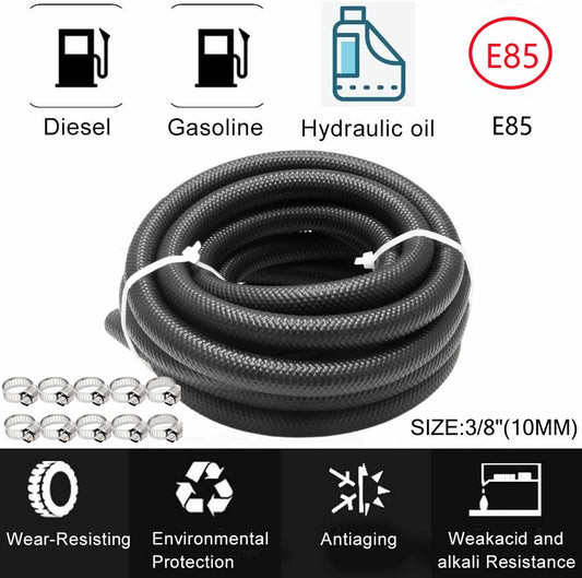 3/8-inch fuel line hose, NBR rubber push-lock hose, high-pressure fuel engine