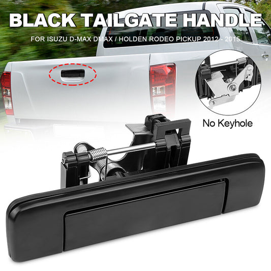 Black Tailgate Handle No Keyhole for 2012-2016 for Holden Colorado RG/ for Isuzu DMAX