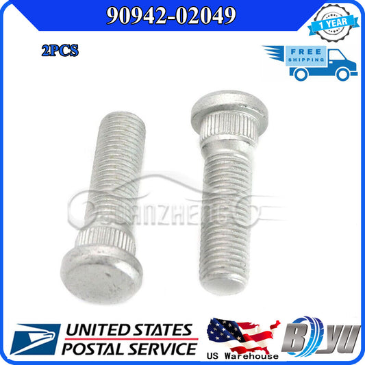 Suitable for Toyota Tacoma Tundra for Lexus Stud Hub Bolt Kit 90942-02049 (2 wheel studs) Q