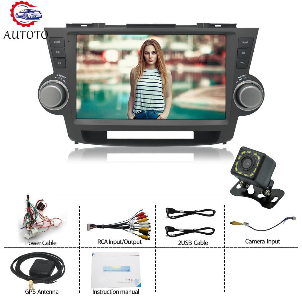 Android 12 Car Stereo GPS Radio Navi Wifi CarPlay Fit 2009-14 for Toyota Highlander