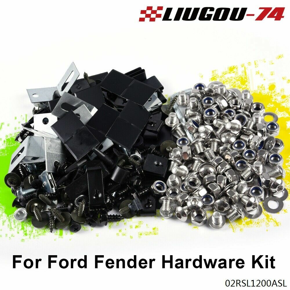 Fits for Stainless Steel Complete Fender Flash Hardware Kit Front and Rear New - v