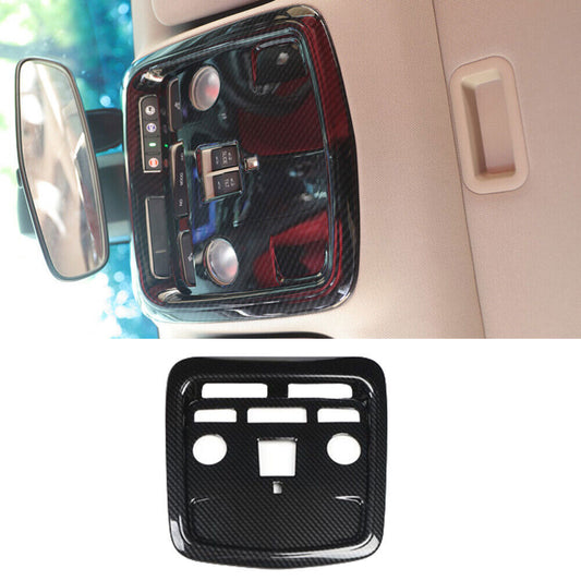 for Cadillac ATSL 14-17 ABS Carbon Fiber Roof Reading Light Frame Cover Trim 1P