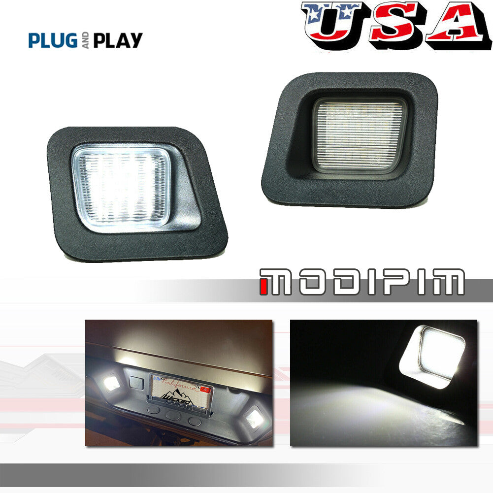 2. Rear License Plate Light Lens LED Bulbs for 2003-2018 for Dodge for RAM 1500 2500 3500 Q