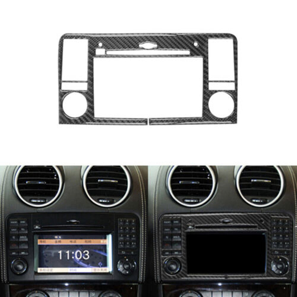 Carbon fiber navigation area trim for Mercedes-Benz M-class 06-11 type A