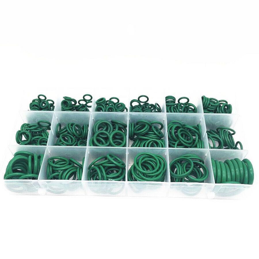 18 Sizes of Automotive Air Conditioning O-Ring Sealing Gaskets, Green Universal Boxed 530X- n