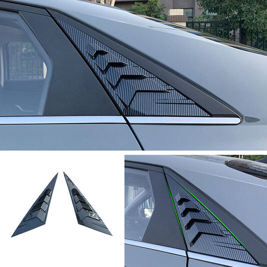 for Hyundai for Elantra 2021-2023 Carbon Fiber Side Vent Window Scoop Louver Cover