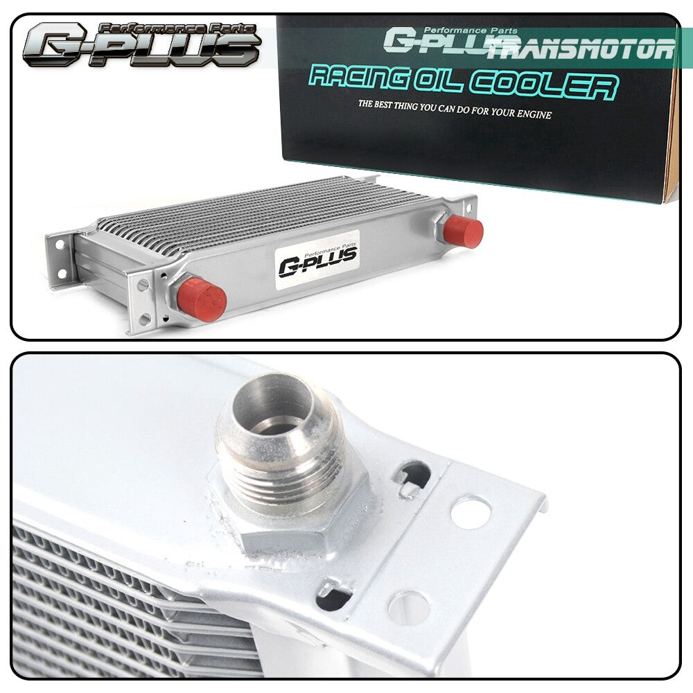 Universal 30-line 10-AN Aluminum Engine Oil Cooler Filter Adapter and Hose Kit Q