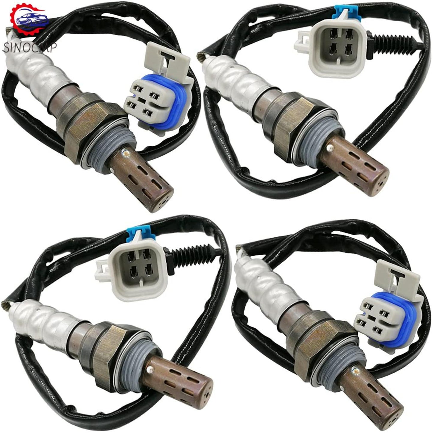 4pcs Oxygen Sensor For 2008-2013 4.8L 5.3L 6.0L for Chevrolet Silverado 1500 V8