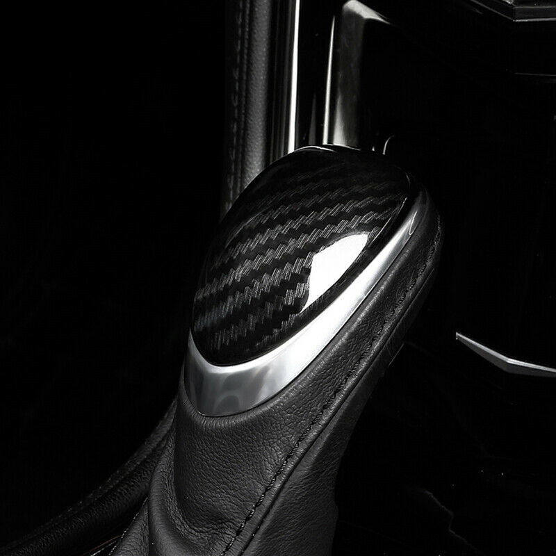 for Cadillac SRX 2013-15 Carbon Fiber ABS Console Gear Shift Knob Cover Trim 1P