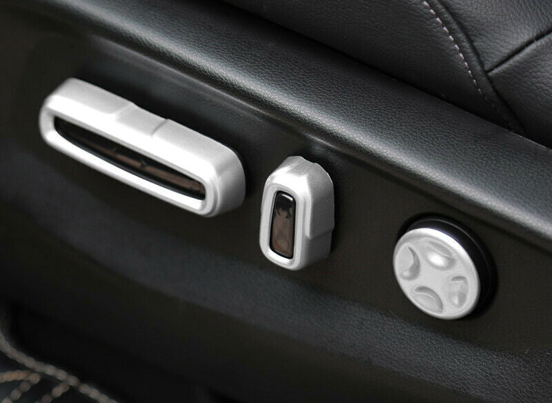 for Seat Adjustment Button Cover Trim 5PCS for Honda CRV CR-V 2017-2022 Matte Silver