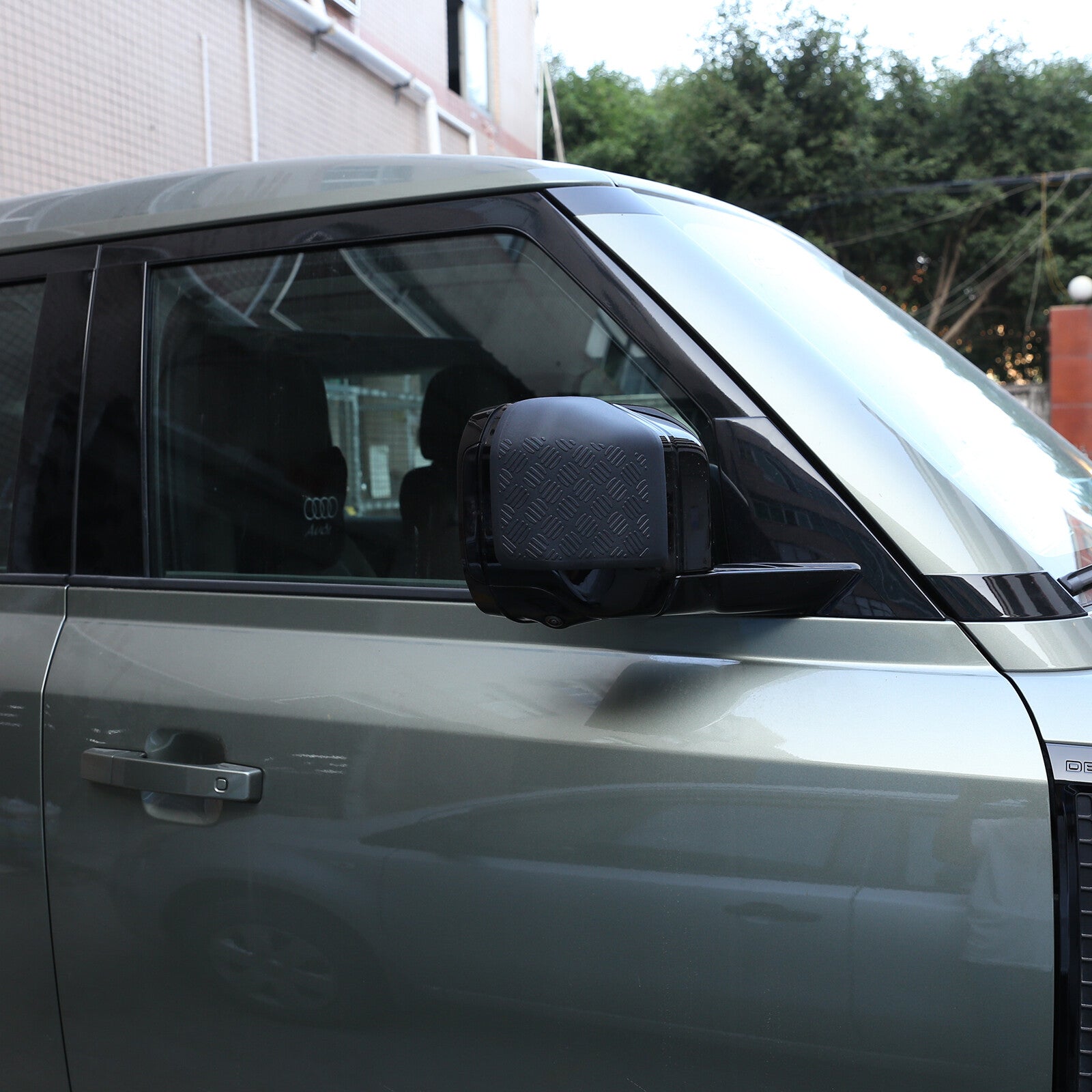 Black side mirror cap trim for Land Rover for Defender 110 2020 - 2023 n