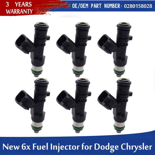 6-piece fuel injector for Dodge for Challenger for Chrysler 3.5L 2004-10 0280158028 4591986AA